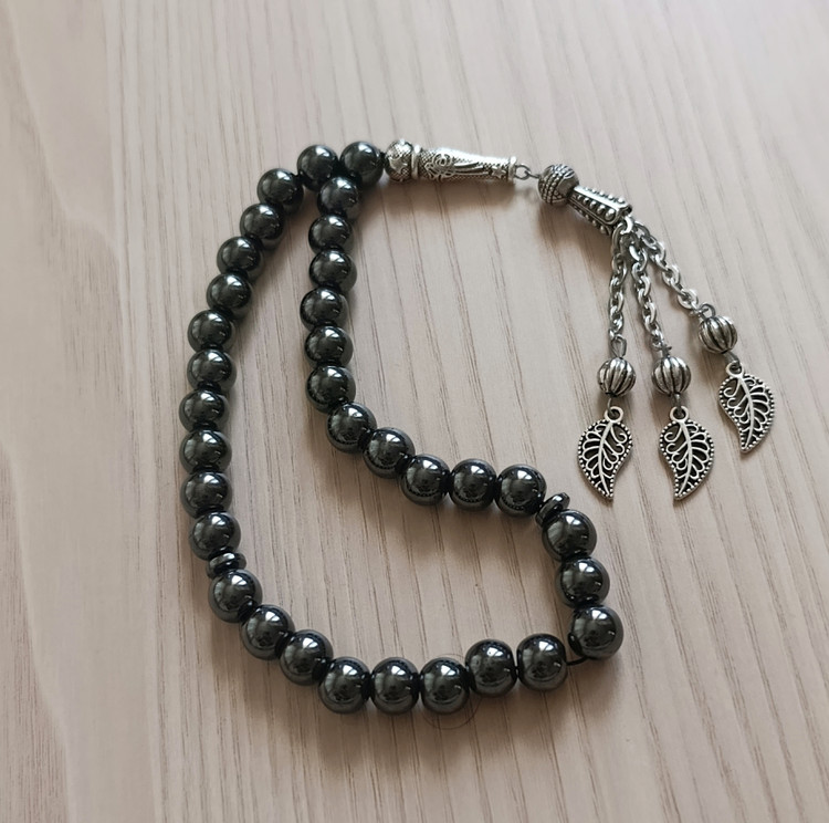 تسبیح حدید ۳۳ دانه سایز ۸ میل
